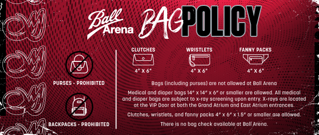 Ball Arena Bag Policy